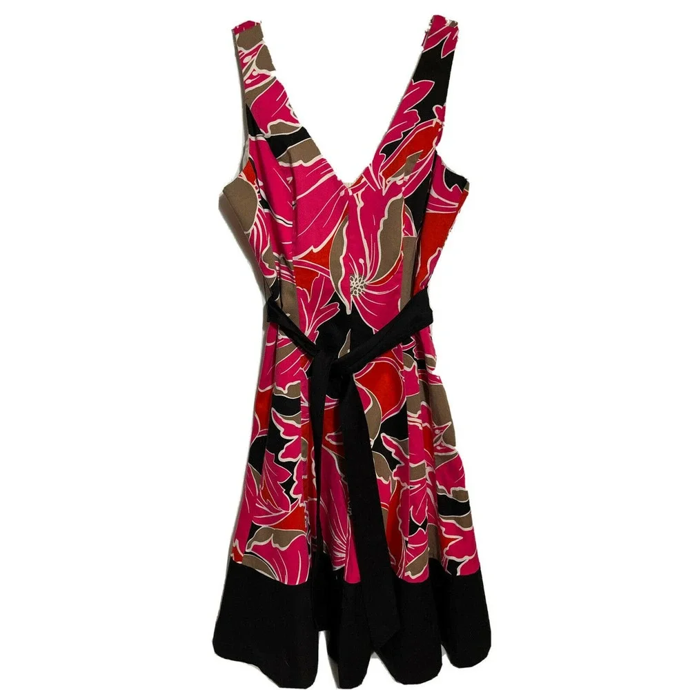 Jones Wear Dress Size 6 Pink Floral - Picture 1 of 5